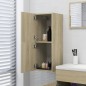 vidaXL Armario de baño madera contrachapada roble Sonoma 30x30x80 cm vidaXL Armario de baño madera contrachapada roble Sonoma 30x30x80 cm