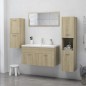 vidaXL Armario de baño madera contrachapada roble Sonoma 30x30x80 cm vidaXL Armario de baño madera contrachapada roble Sonoma 30x30x80 cm