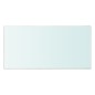 vidaXL Panel de estante vidrio claro 60x30 cm