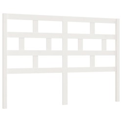 vidaXL Cabecero de cama madera maciza de pino blanco 126x4x100 cm