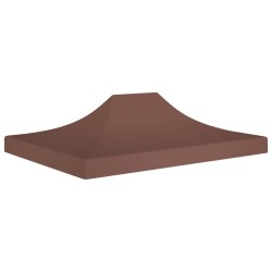 vidaXL Techo de carpa para celebraciones marrón 4x3 m 270 g/m²