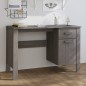 vidaXL Escritorio HAMAR madera maciza de pino gris claro 113x50x75 cm vidaXL Escritorio HAMAR madera maciza de pino gris claro 113x50x75 cm