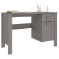 vidaXL Escritorio HAMAR madera maciza de pino gris claro 113x50x75 cm vidaXL Escritorio HAMAR madera maciza de pino gris claro 113x50x75 cm