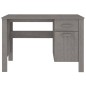 vidaXL Escritorio HAMAR madera maciza de pino gris claro 113x50x75 cm vidaXL Escritorio HAMAR madera maciza de pino gris claro 113x50x75 cm