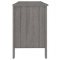 vidaXL Escritorio HAMAR madera maciza de pino gris claro 113x50x75 cm vidaXL Escritorio HAMAR madera maciza de pino gris claro 113x50x75 cm