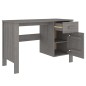vidaXL Escritorio HAMAR madera maciza de pino gris claro 113x50x75 cm vidaXL Escritorio HAMAR madera maciza de pino gris claro 113x50x75 cm