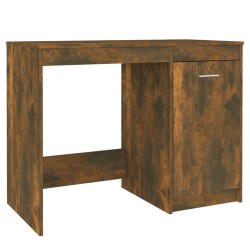 vidaXL Escritorio madera contrachapada roble ahumado 100x50x76 cm