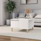 vidaXL Mesa de centro madera contrachapada blanco 55x55x36,5 cm