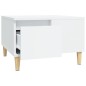 vidaXL Mesa de centro madera contrachapada blanco 55x55x36,5 cm