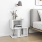vidaXL Mesita de noche madera contrachapada blanco brillo 50x30x51,5cm vidaXL Mesita de noche madera contrachapada blanco brillo 50x30x51,5cm