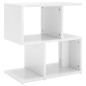 vidaXL Mesita de noche madera contrachapada blanco brillo 50x30x51,5cm vidaXL Mesita de noche madera contrachapada blanco brillo 50x30x51,5cm