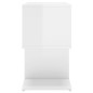 vidaXL Mesita de noche madera contrachapada blanco brillo 50x30x51,5cm vidaXL Mesita de noche madera contrachapada blanco brillo 50x30x51,5cm