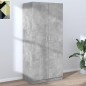 vidaXL Armario de madera contrachapada gris hormigón 80x52x180 cm vidaXL Armario de madera contrachapada gris hormigón 80x52x180 cm