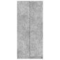 vidaXL Armario de madera contrachapada gris hormigón 80x52x180 cm vidaXL Armario de madera contrachapada gris hormigón 80x52x180 cm