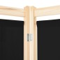 vidaXL Biombo divisor de 6 paneles de tela negro 240x170x4 cm vidaXL Biombo divisor de 6 paneles de tela negro 240x170x4 cm