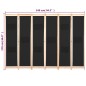 vidaXL Biombo divisor de 6 paneles de tela negro 240x170x4 cm vidaXL Biombo divisor de 6 paneles de tela negro 240x170x4 cm