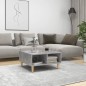 vidaXL Mesa de centro madera contrachapada gris hormigón 60x60x30 cm vidaXL Mesa de centro madera contrachapada gris hormigón 60x60x30 cm