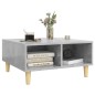 vidaXL Mesa de centro madera contrachapada gris hormigón 60x60x30 cm vidaXL Mesa de centro madera contrachapada gris hormigón 60x60x30 cm