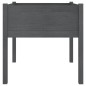 vidaXL Jardinera de madera maciza de pino gris 70x70x70 cm vidaXL Jardinera de madera maciza de pino gris 70x70x70 cm
