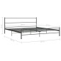 vidaXL Estructura de cama de metal gris 180x200 cm vidaXL Estructura de cama de metal gris 180x200 cm
