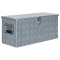 vidaXL Caja de aluminio 80x30x35 cm plateada vidaXL Caja de aluminio 80x30x35 cm plateada