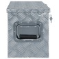 vidaXL Caja de aluminio 80x30x35 cm plateada vidaXL Caja de aluminio 80x30x35 cm plateada