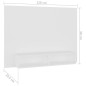vidaXL Mueble de TV de pared madera contrachapada blanco 120x23,5x90cm vidaXL Mueble de TV de pared madera contrachapada blanco 120x23,5x90cm