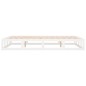 vidaXL Estructura de cama de madera maciza blanca 160x200 cm