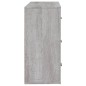 vidaXL Aparador de madera contrachapada gris Sonoma 80x33x70 cm vidaXL Aparador de madera contrachapada gris Sonoma 80x33x70 cm