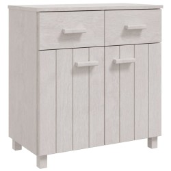vidaXL Aparador HAMAR madera maciza de pino blanca 79x40x80 cm