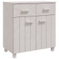vidaXL Aparador HAMAR madera maciza de pino blanca 79x40x80 cm