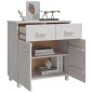 vidaXL Aparador HAMAR madera maciza de pino blanca 79x40x80 cm