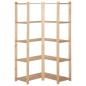 vidaXL Estantería de esquina 5 niveles pino macizo 82,5x82,5x170 cm