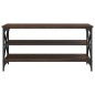 vidaXL Mueble para TV madera contrachapada marrón roble 100x40x50 cm