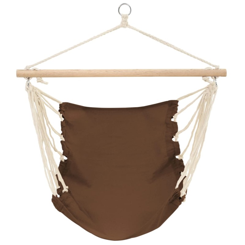 Hamaca Silla 100 x 80 cm Algodón Marrón Hamaca Silla 100 x 80 cm Algodón Marrón