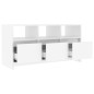 vidaXL Mueble de TV madera contrachapada blanco brillo 102x37,5x52,5cm vidaXL Mueble de TV madera contrachapada blanco brillo 102x37,5x52,5cm