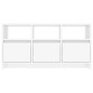vidaXL Mueble de TV madera contrachapada blanco brillo 102x37,5x52,5cm vidaXL Mueble de TV madera contrachapada blanco brillo 102x37,5x52,5cm