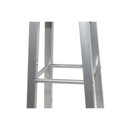 vidaXL Taburetes de cocina 2 unidades de acero con asiento MDF 