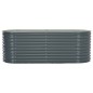 vidaXL Arriate de acero galvanizado gris 240x80x81 cm vidaXL Arriate de acero galvanizado gris 240x80x81 cm