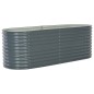 vidaXL Arriate de acero galvanizado gris 240x80x81 cm vidaXL Arriate de acero galvanizado gris 240x80x81 cm