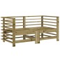 vidaXL Sofás esquineros con cojines 2 uds madera de pino impregnada vidaXL Sofás esquineros con cojines 2 uds madera de pino impregnada