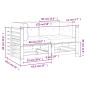 vidaXL Sofás esquineros con cojines 2 uds madera de pino impregnada vidaXL Sofás esquineros con cojines 2 uds madera de pino impregnada