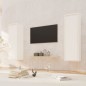 vidaXL Armario de pared 2 uds madera maciza pino blanco 30x30x100 cm vidaXL Armario de pared 2 uds madera maciza pino blanco 30x30x100 cm