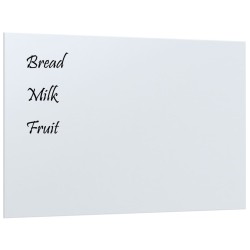vidaXL Pizarra magnética de pared vidrio templado blanco 60x40 cm