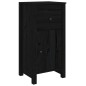 vidaXL Aparadores 2 uds madera maciza de pino negro 40x35x80 cm vidaXL Aparadores 2 uds madera maciza de pino negro 40x35x80 cm