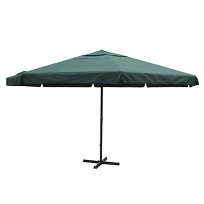vidaXL Sombrilla verde de aluminio 500 cm vidaXL Sombrilla verde de aluminio 500 cm