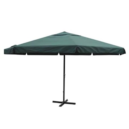 vidaXL Sombrilla verde de aluminio 500 cm