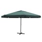 vidaXL Sombrilla verde de aluminio 500 cm vidaXL Sombrilla verde de aluminio 500 cm