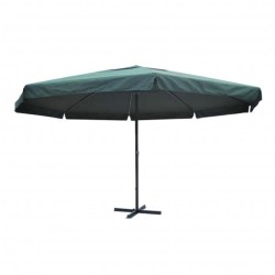 vidaXL Sombrilla verde de aluminio 500 cm