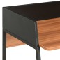 vidaXL Escritorio negro y marrón 90x60x88 cm vidaXL Escritorio negro y marrón 90x60x88 cm